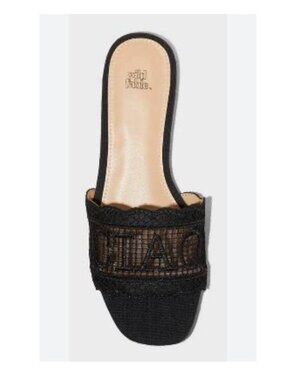 NEW Women's Josephina "Caio" Lace Flat Sandals - Wild Fable™ Black 6.5